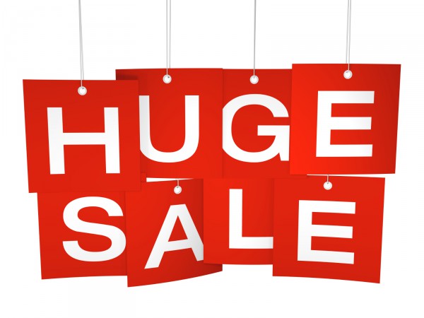 Huge Sale red hanging tags